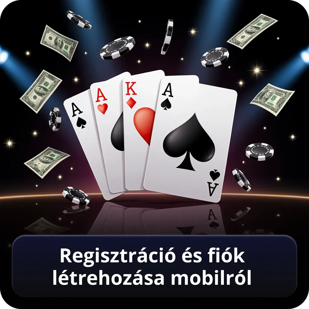 Regisztráció és fiók létrehozása mobilról